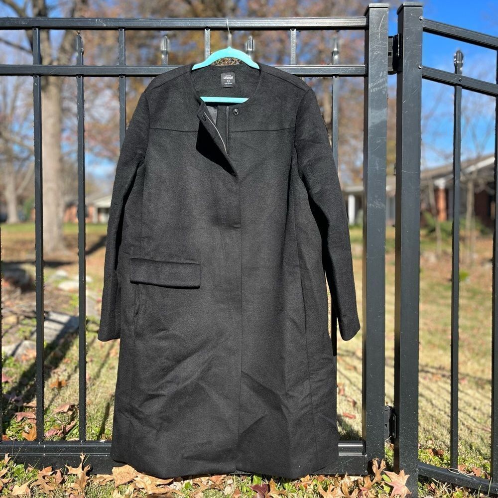 Kate Spade Saturday Wool Collarless Coat